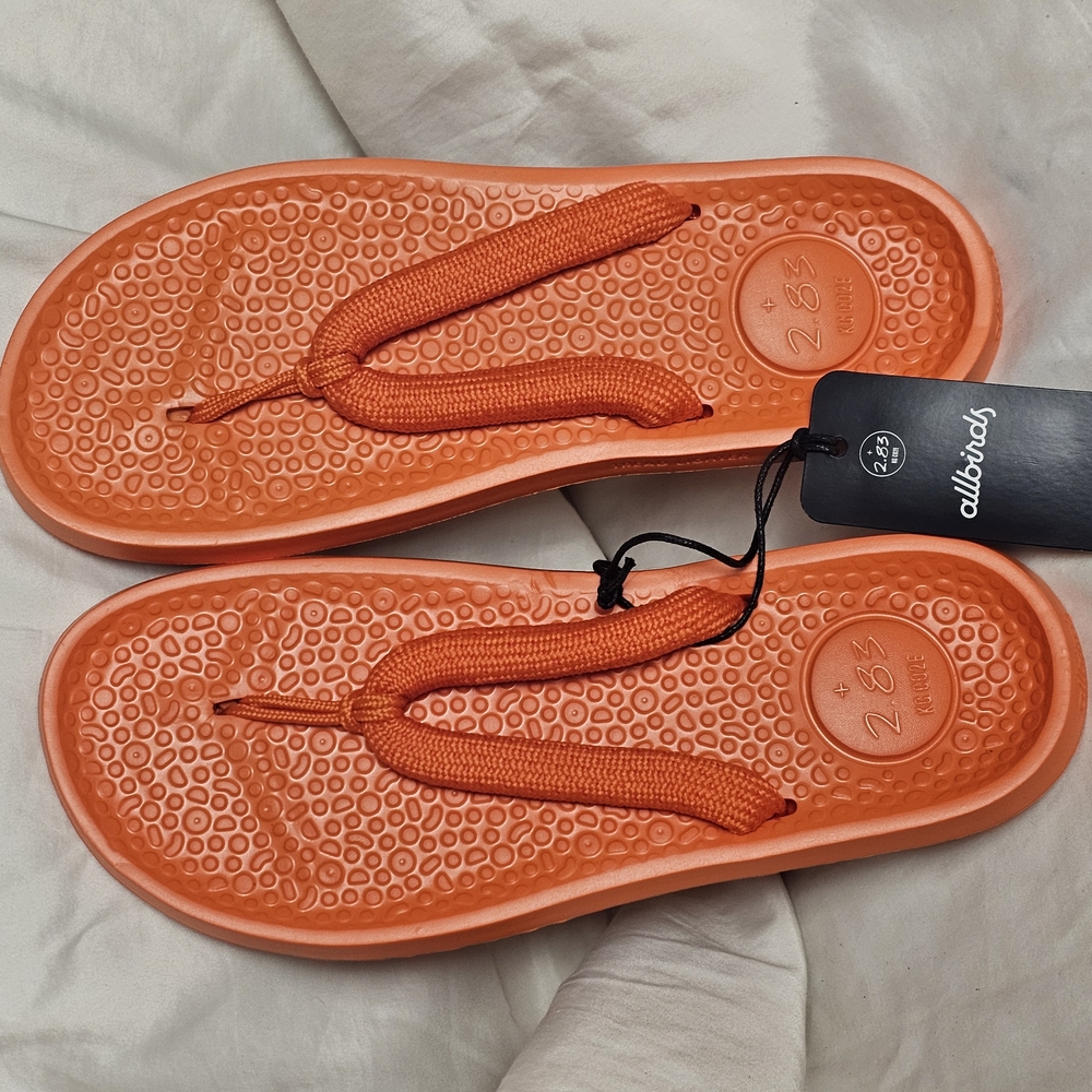 Allbirds Orange Flip Flops